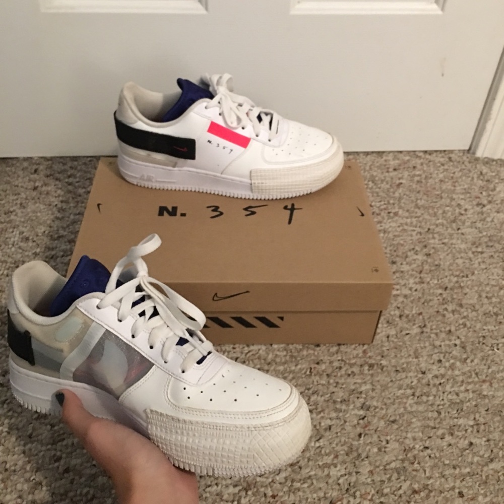 Nike Air Force type, n.354, white/red/blue - Picture 4 of 4